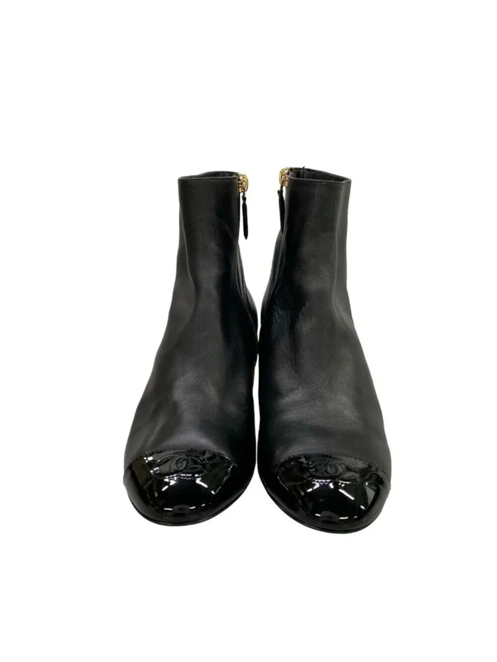 Chanel Long Boots 37 C Black 2-Way Nylon Cover Removable with Pocket Quilted